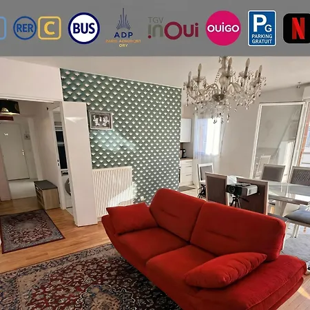 Chic Parking Inclus Proche Paris - Toutes Commodités Appartement